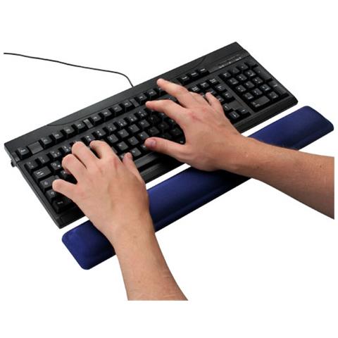 keyboard pad, poggia polsi in gel per tastiera, 464x60x23mm - Foto 1